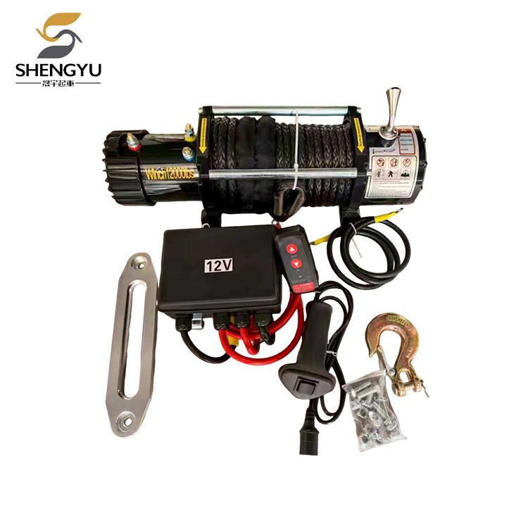 Guincho Elétrico 12V24V com Corda Dyneema