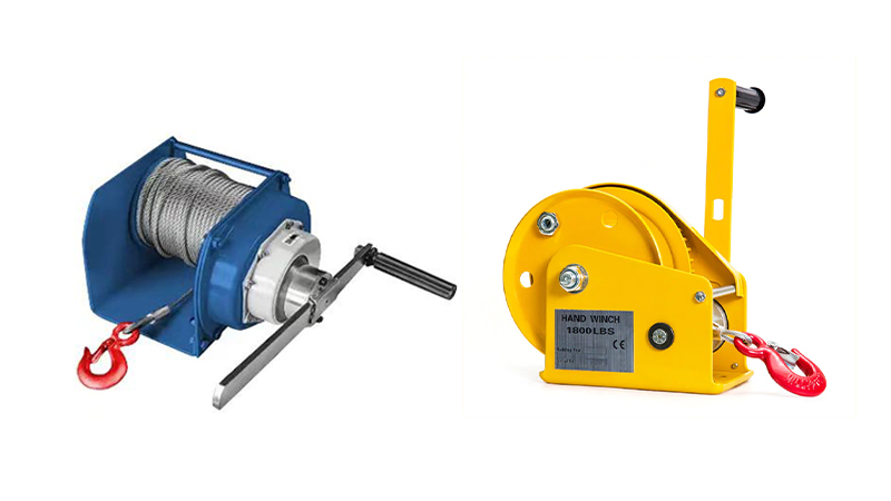 Quais são os benefícios da função de travamento automático de um guincho de manivela manual?