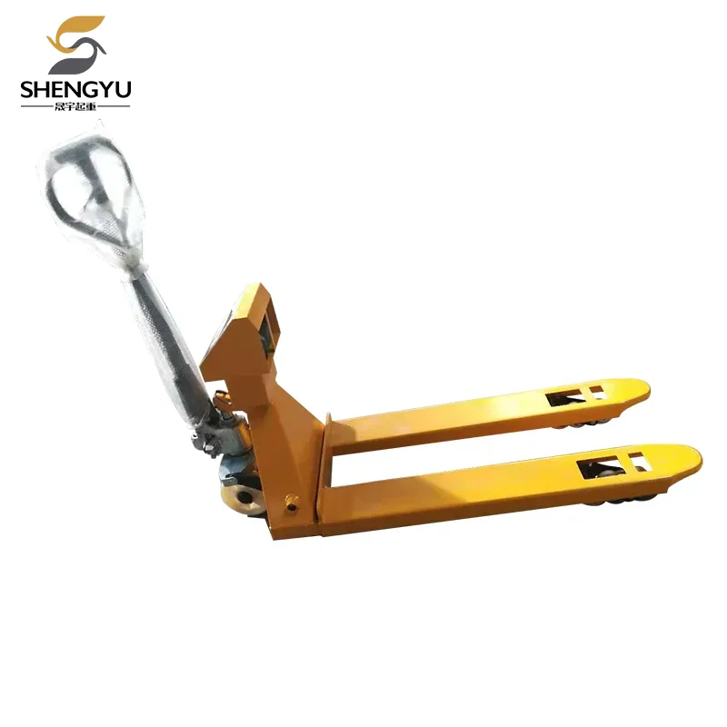 Porta-paletes manual com balança