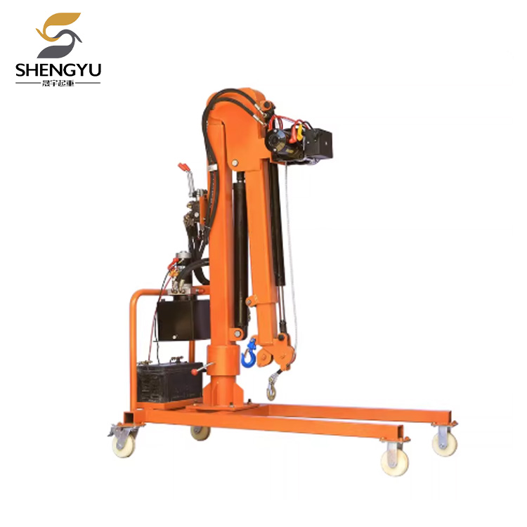 Guindaste montado em veículo hidráulico elétrico móvel